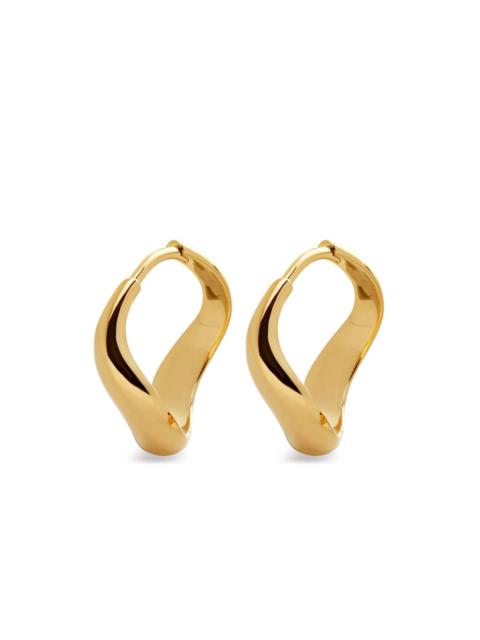MONICA VINADER Swirl polished-finish hoops