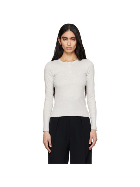 FLORE FLORE Gray Jess Longsleeve T-shirt