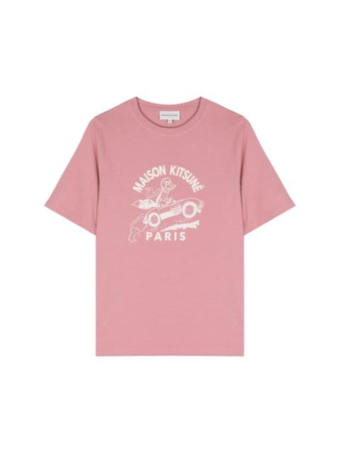 Maison Kitsuné Racing Wheels cotton T-shirt