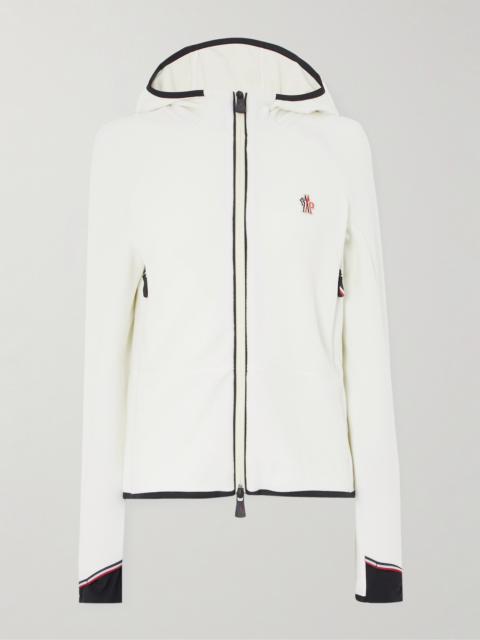 Moncler Grenoble Appliquéd Hooded Fleece Jacket