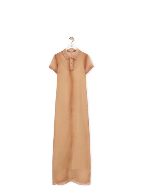 Polo dress in silk