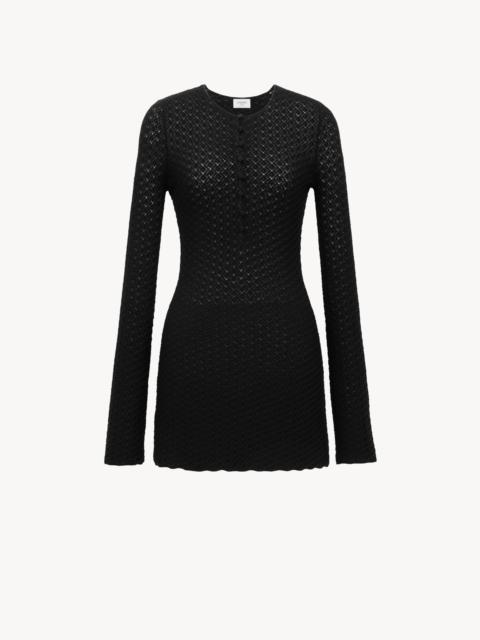 MINI DRESS IN CROCHET KNIT