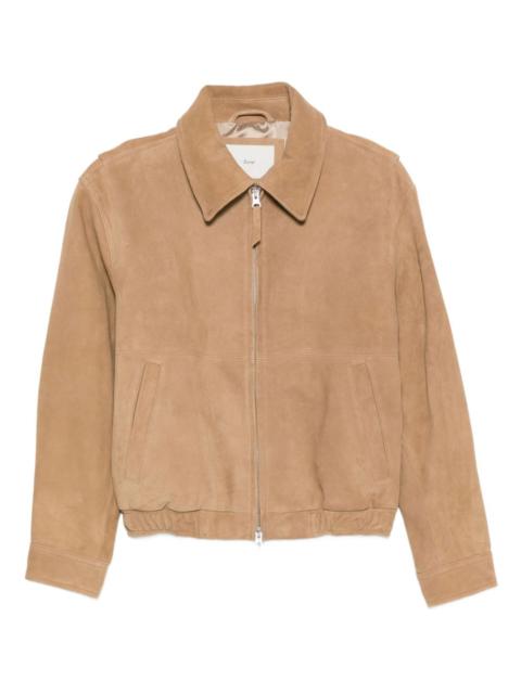Dunst zip-front suede jacket