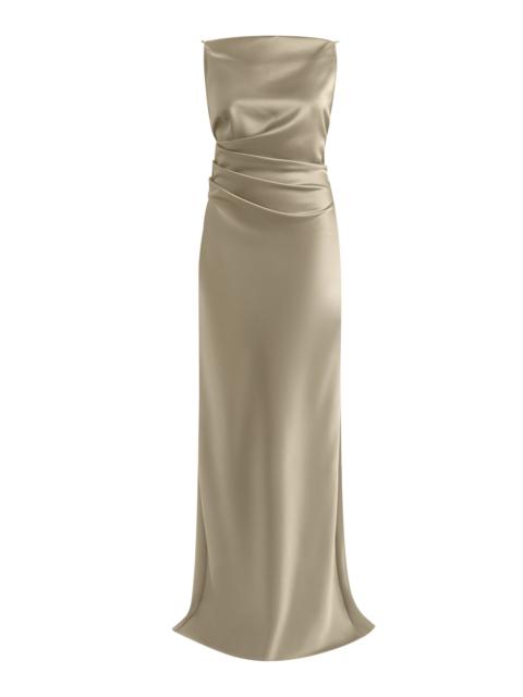 AMSALE Spaghetti Strap Low Back Dress