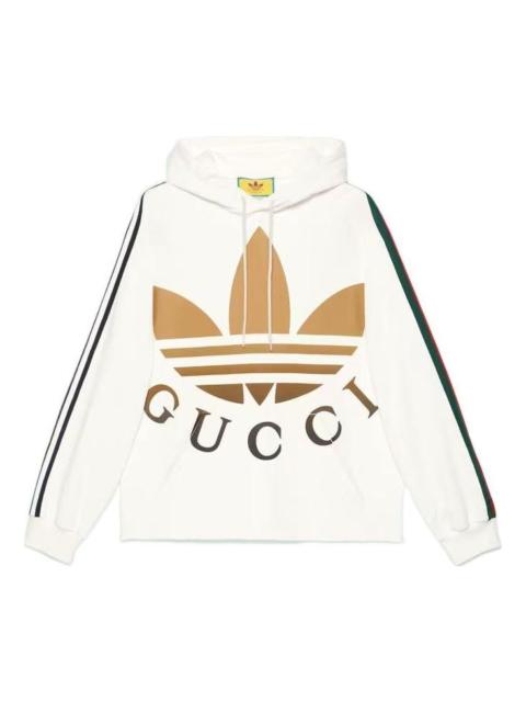 GUCCI Gucci x adidas Hooded Sweatshirt 'Ivory' 722967-XJE1L-9257