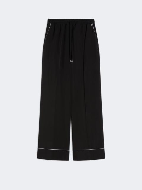 Sportmax Satin joggers - BLACK