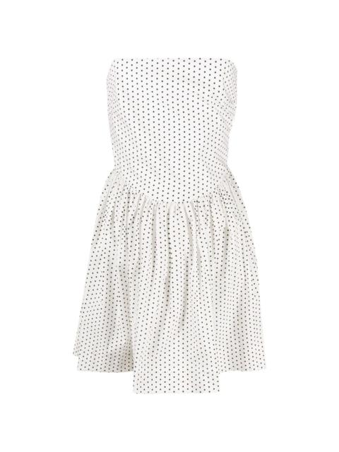 Hannah polka dot-print minidress