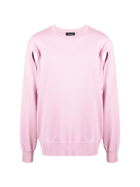 BOTTER cut-out organic cotton sweatshirt