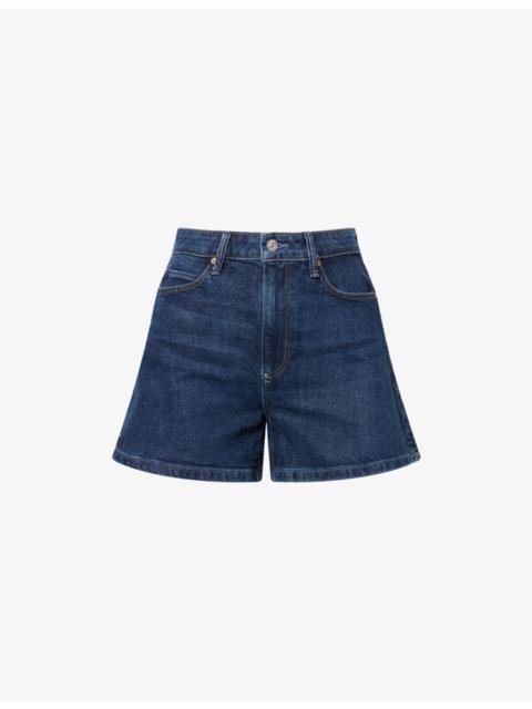 PAIGE Dani High-Rise A-Line Denim Shorts