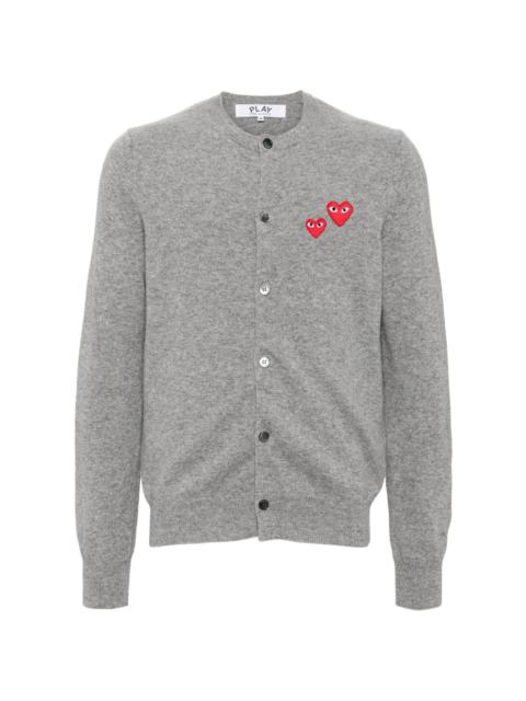 Comme des Garçons PLAY heart-patch wool cardigan