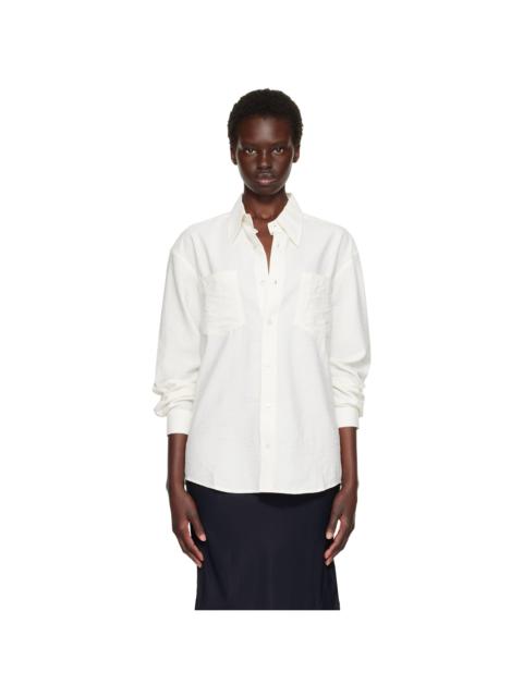 Tonywack Off-White Silk Crêpe Shirt