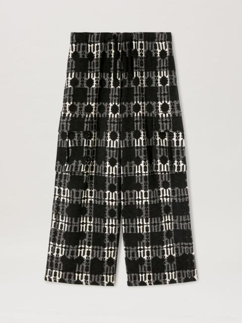 Palm Angels CHECK MONOGRAM PANTS
