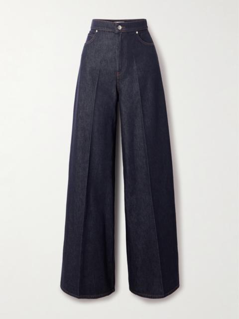 Max Mara Carmine High-rise Wide-leg Jeans