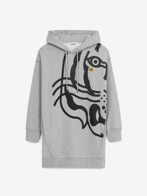 KENZO K-Tiger hooded sweater dress