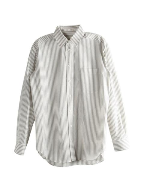 The Row striped pocket shirt