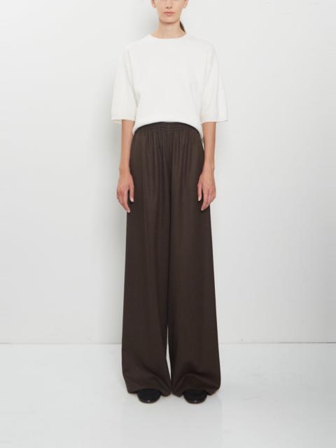 DUŠAN Wool Flannel Pajama Pants — Brown