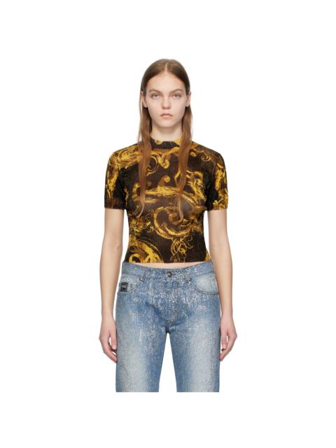 VERSACE JEANS COUTURE Black Graphic T-Shirt