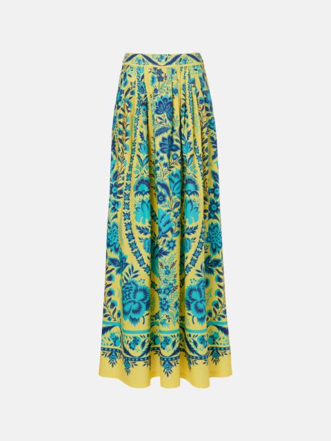 Etro Printed cotton maxi skirt