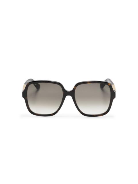 GUCCI oversize square-frame sunglasses