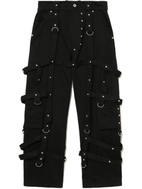 We11done studded cargo trousers