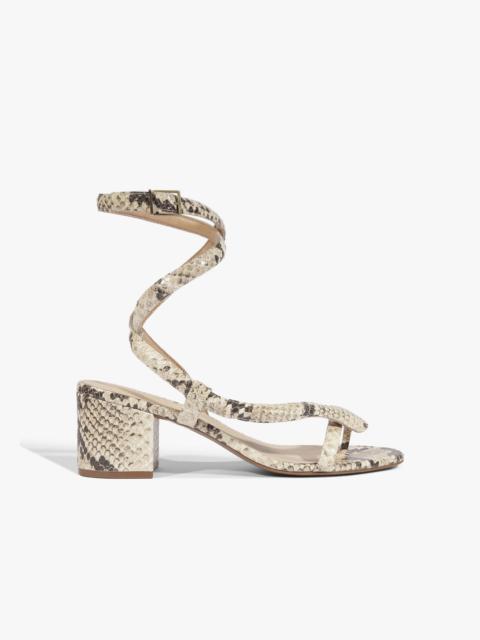 SCHUTZ Cleo Snake Print Leather Sandal