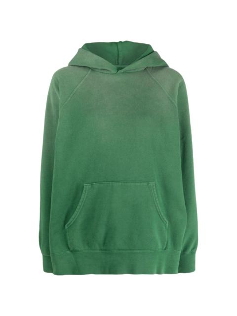 pouch-pocket cotton hoodie