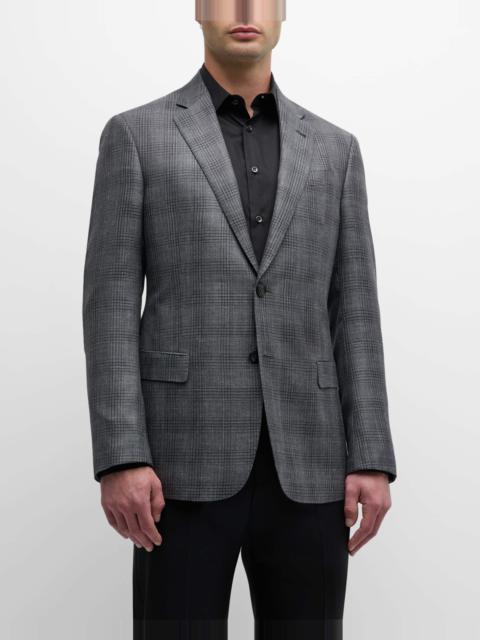 Men's Plaid Windowpane Blazer