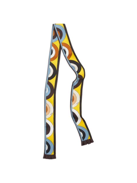 PUCCI geometric-print twill scarf