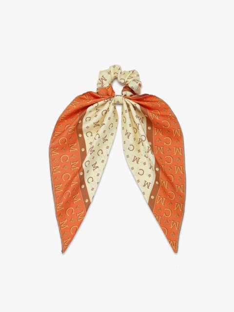 MCM Upcycling Project Scarf Scrunchie in Organic Silk