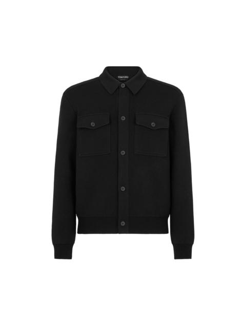 TOM FORD DOUBLE FACE WOOL CASHMERE OUTERSHIRT