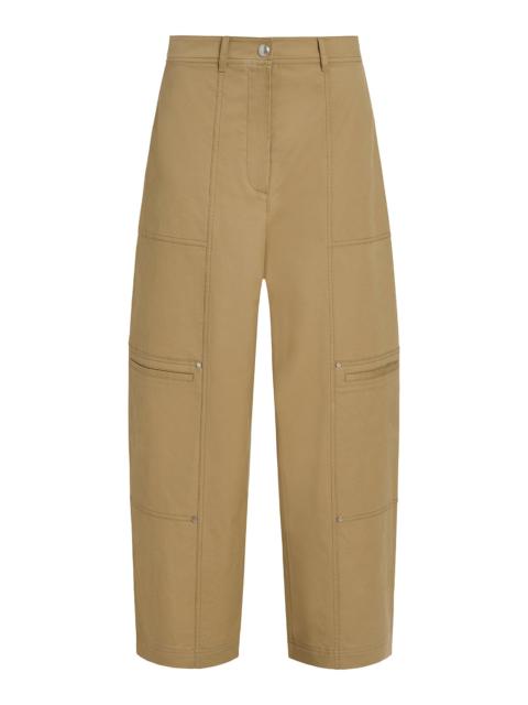 DEREK LAM 10 CROSBY BENTLEY PEACHED TWILL SLIM BARREL TROUSER