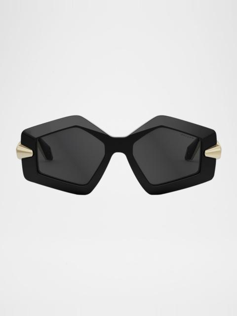 BVLGARI Serpenti Geometric Sunglasses