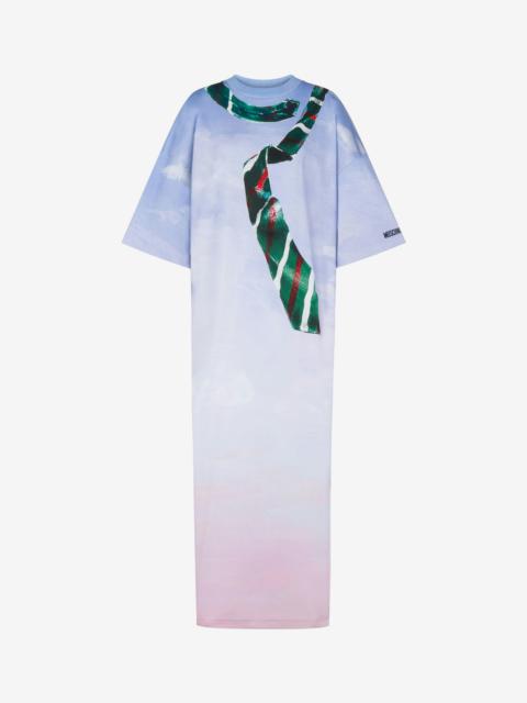 Moschino DRESS IN INTERLOCK COTTON ""IN THE CLOUD""