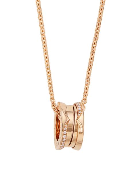 BVLGARI Women's B. zero1 18K Gold & 0.14 TCW Diamond Pendant Necklace - Pink Gold