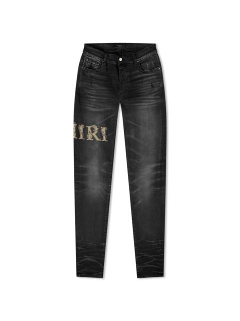 AMIRI AMIRI Baroque Varsity Logo Jeans