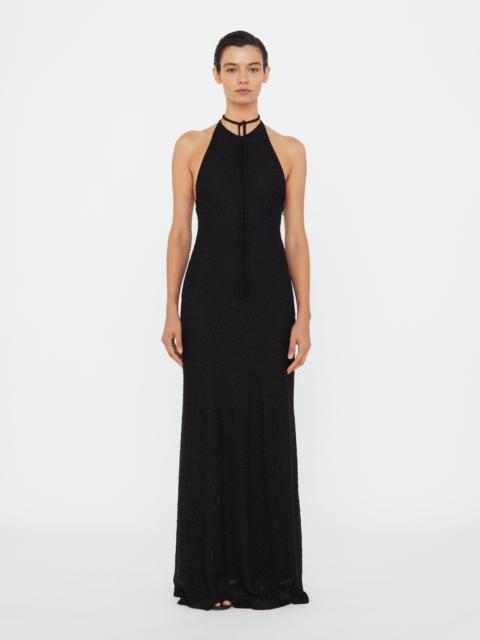 CHRISTOPHER ESBER Imber Metallic Halter Dress