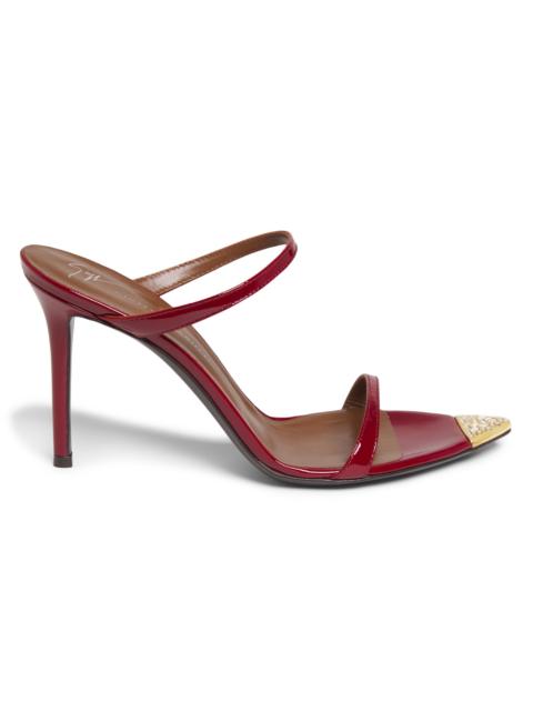Giuseppe Zanotti Women's Intrigo 90MM Crystal-Embellished Patent Leather Sandals - Viper Oro