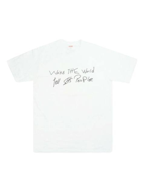 Supreme Buju Banton Wake The World Tee 'White'