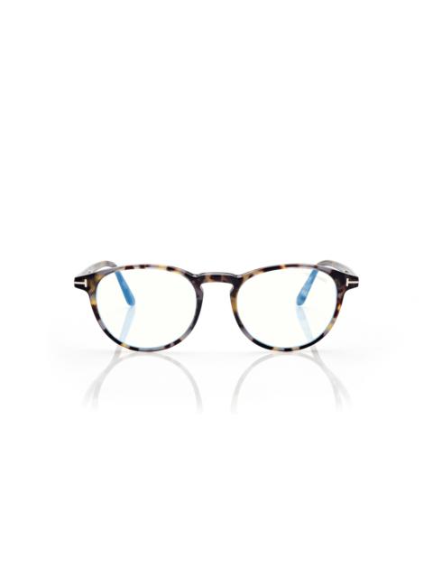 BLUE BLOCK ROUND OPTICALS