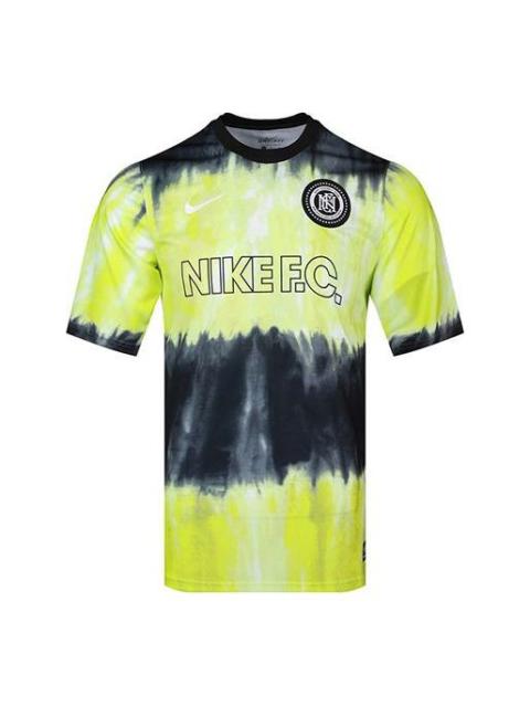 Nike Nike Training Sports Jersey Round Neck Loose Short Sleeve Yellow CK5573-010