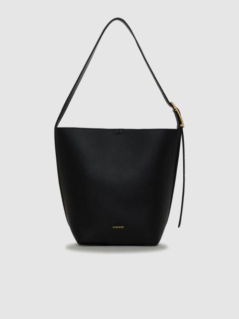 ANINE BING Elly Bucket Bag Grained Leather - Black