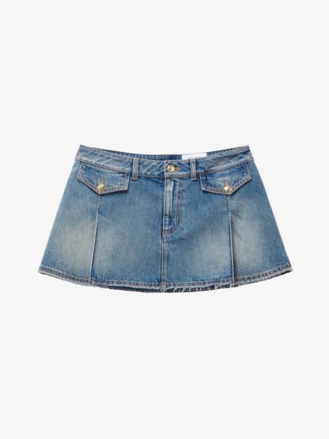 Alexander McQueen STYLISH DENIM MINI SKIRT | miinto | REVERSIBLE