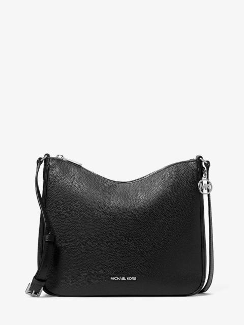 MICHAEL KORS Nayla Medium Pebbled Leather Messenger Bag