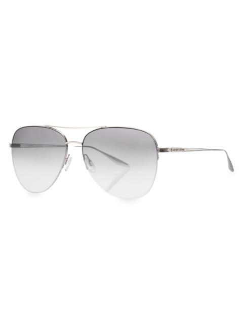 BARTON PERREIRA Women's 62MM Aviator Sunglasses - Gold Mauve