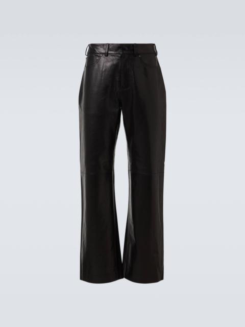 entire studios Leather straight pants