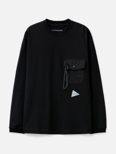 and Wander HEAVY COTTON POCKET LONG SLEEVE T-SHIRT