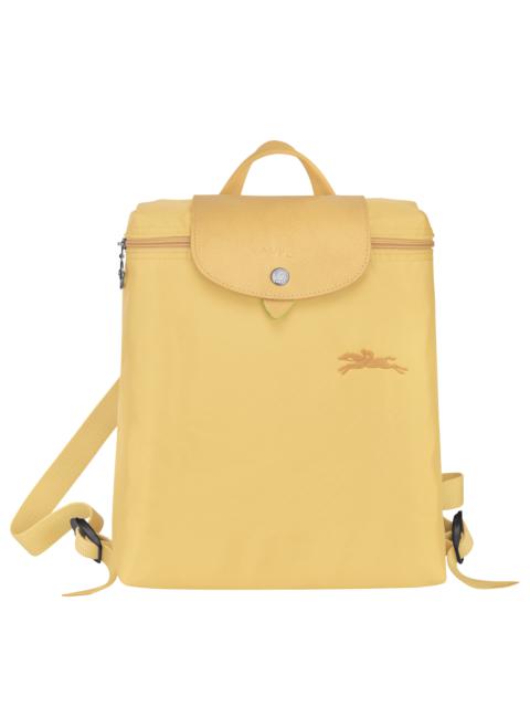 Longchamp Le Pliage Green Backpack Wheat - Recycled canvas
