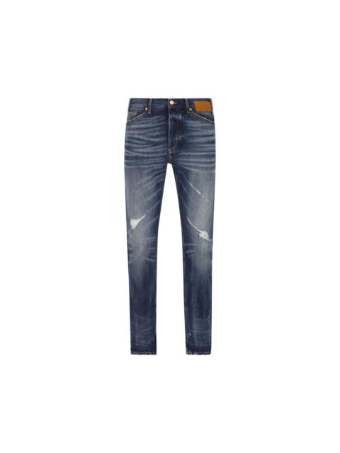 Palm Angels Jeans Blue Cotton