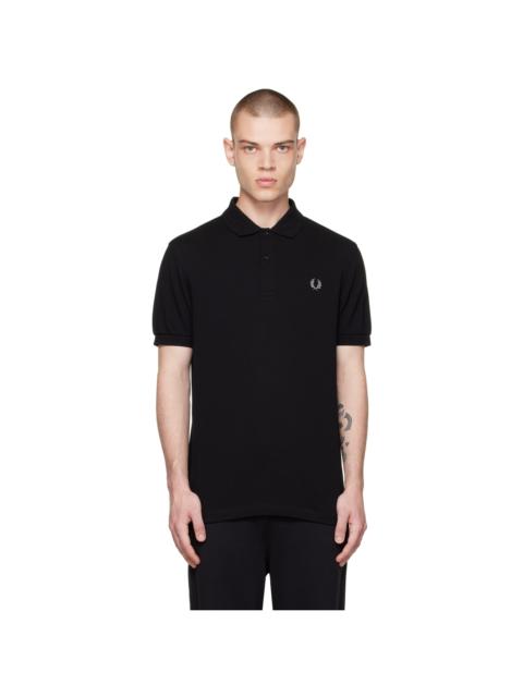 Fred Perry Black Embroidered Polo