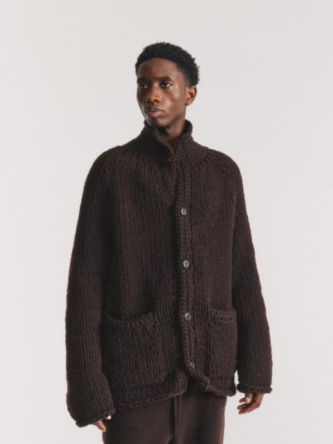 CASEY/CASEY CAMILLE CARDIGAN - CHUNKY - EBONY